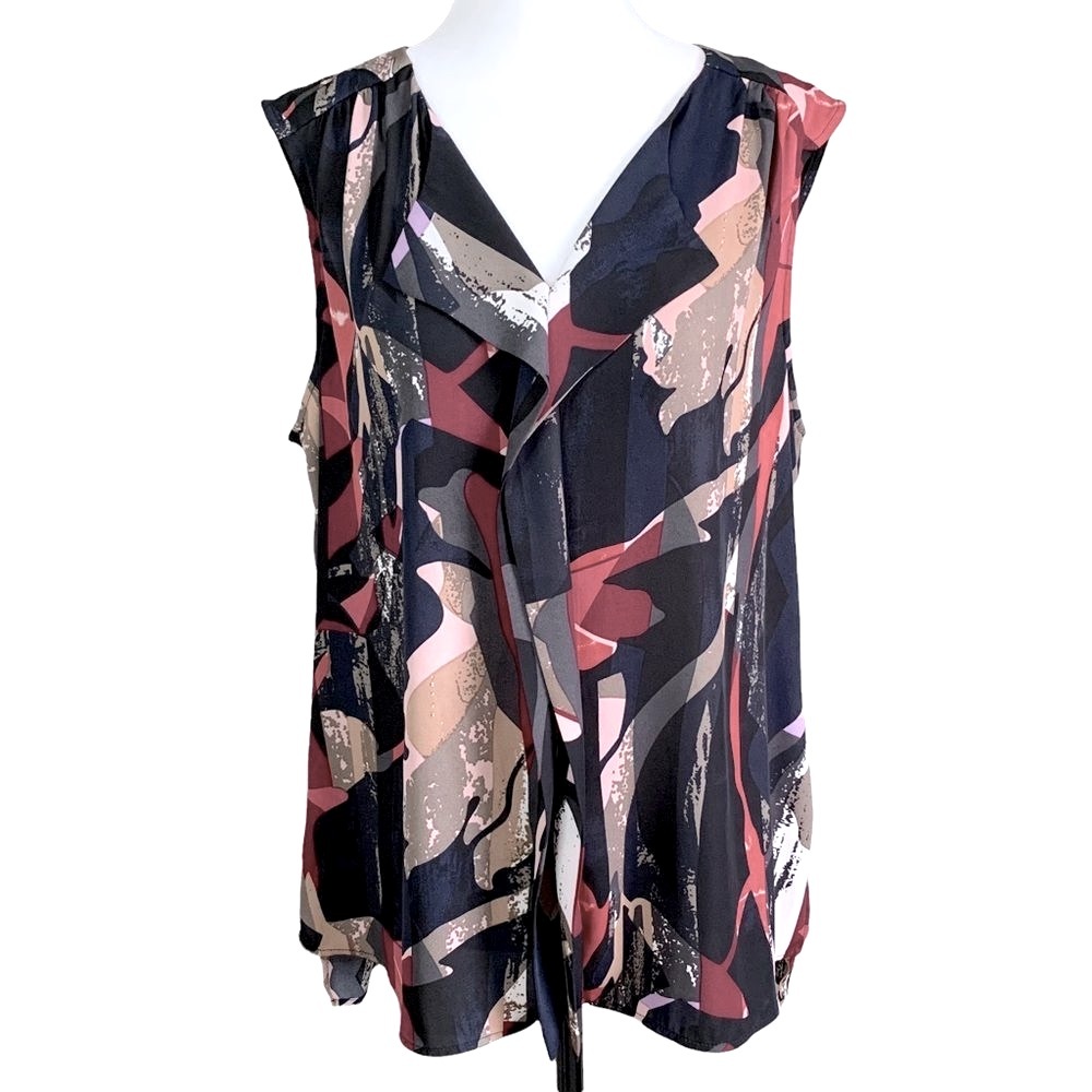 Cleo Sleeveless Ruffled Blouse